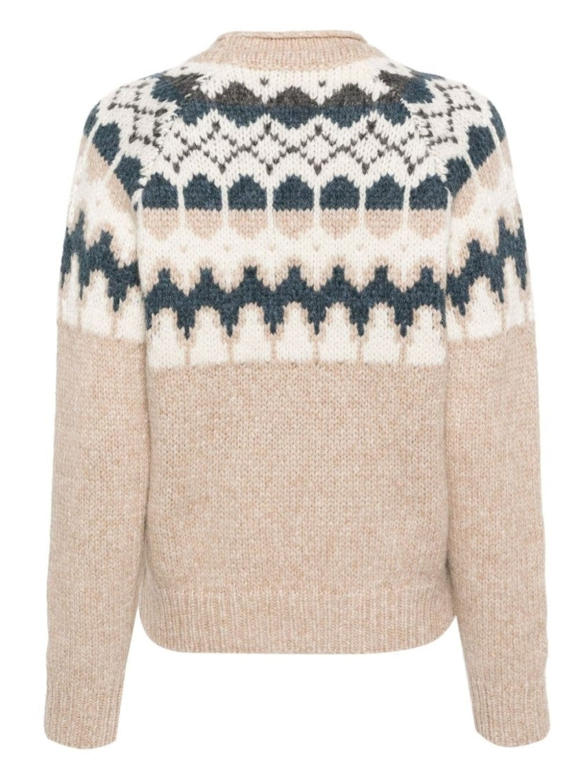 Eleventy Cozy Knit Sweater With Unique Pattern