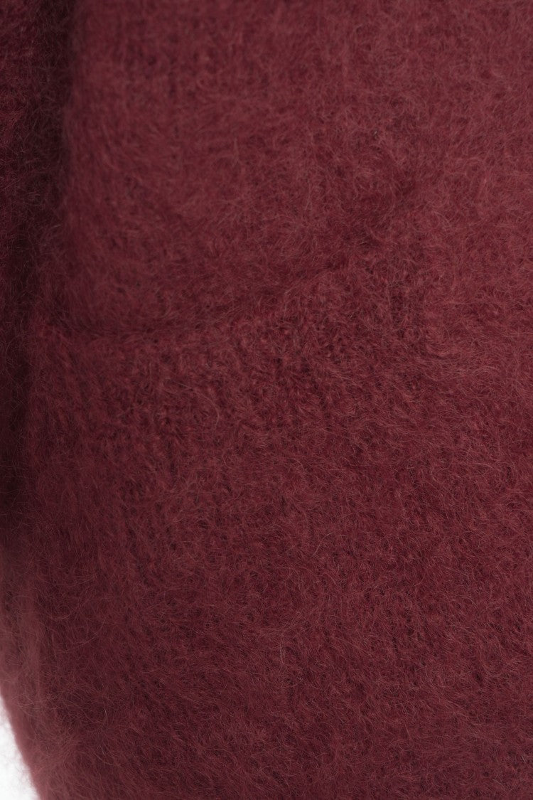 Kaos Oversized Mohair Cardigan With Deep V-Neck