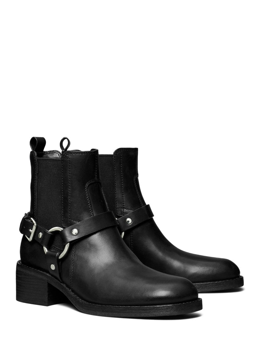 Tory Burch Classic Moto Boots With 50Mm Sturdy Heel