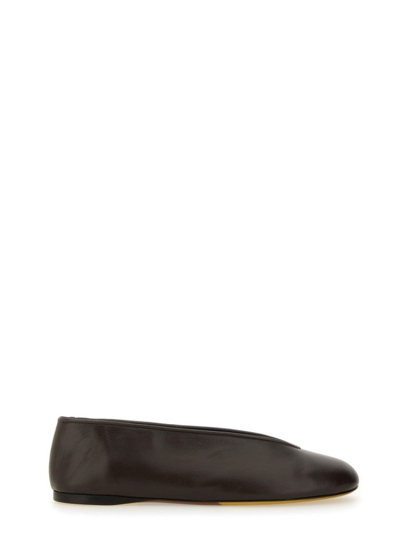 Moschino "Duck" Dancer Leather Flats