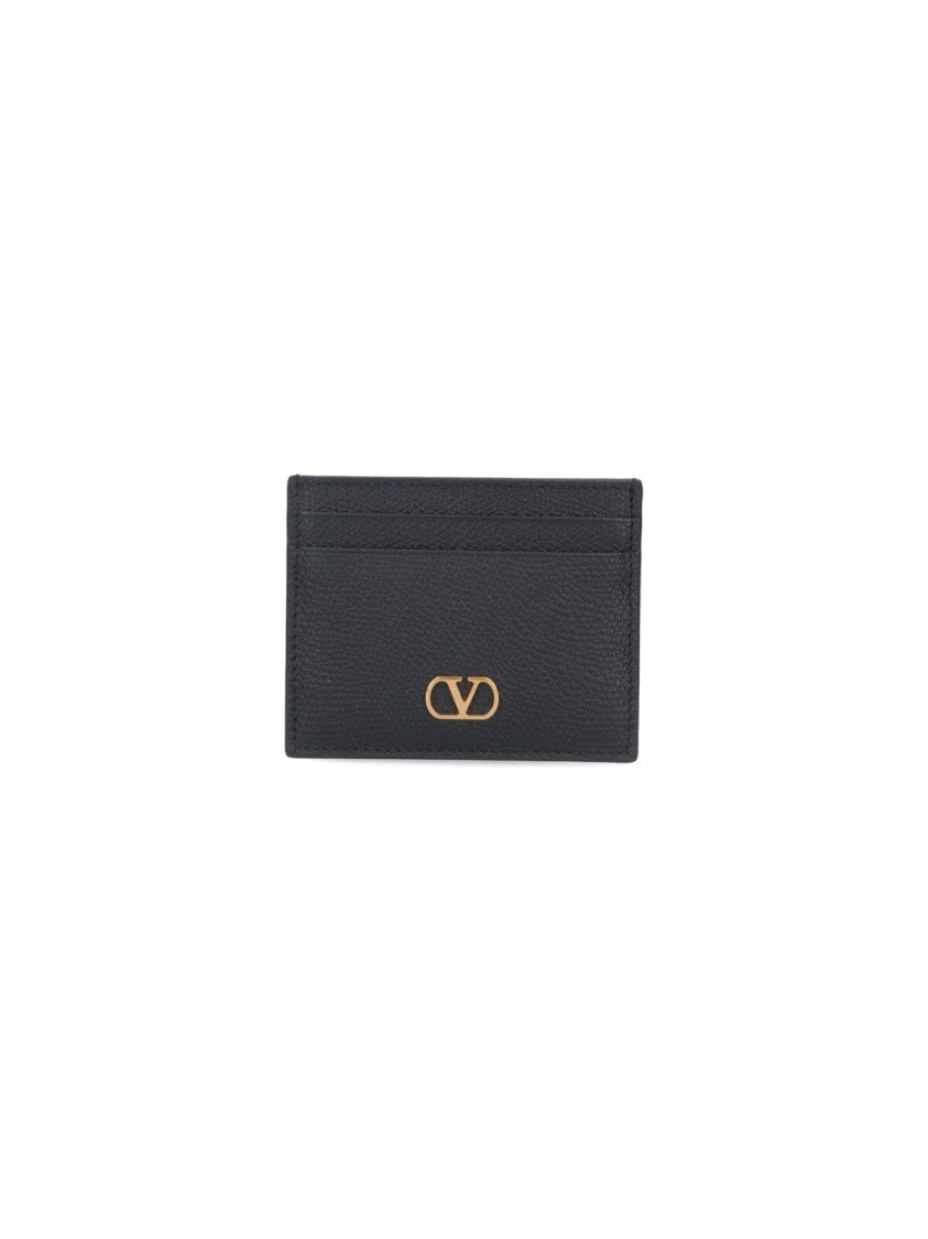 Valentino Garavani "Vlogo Signature" Card Holder Black