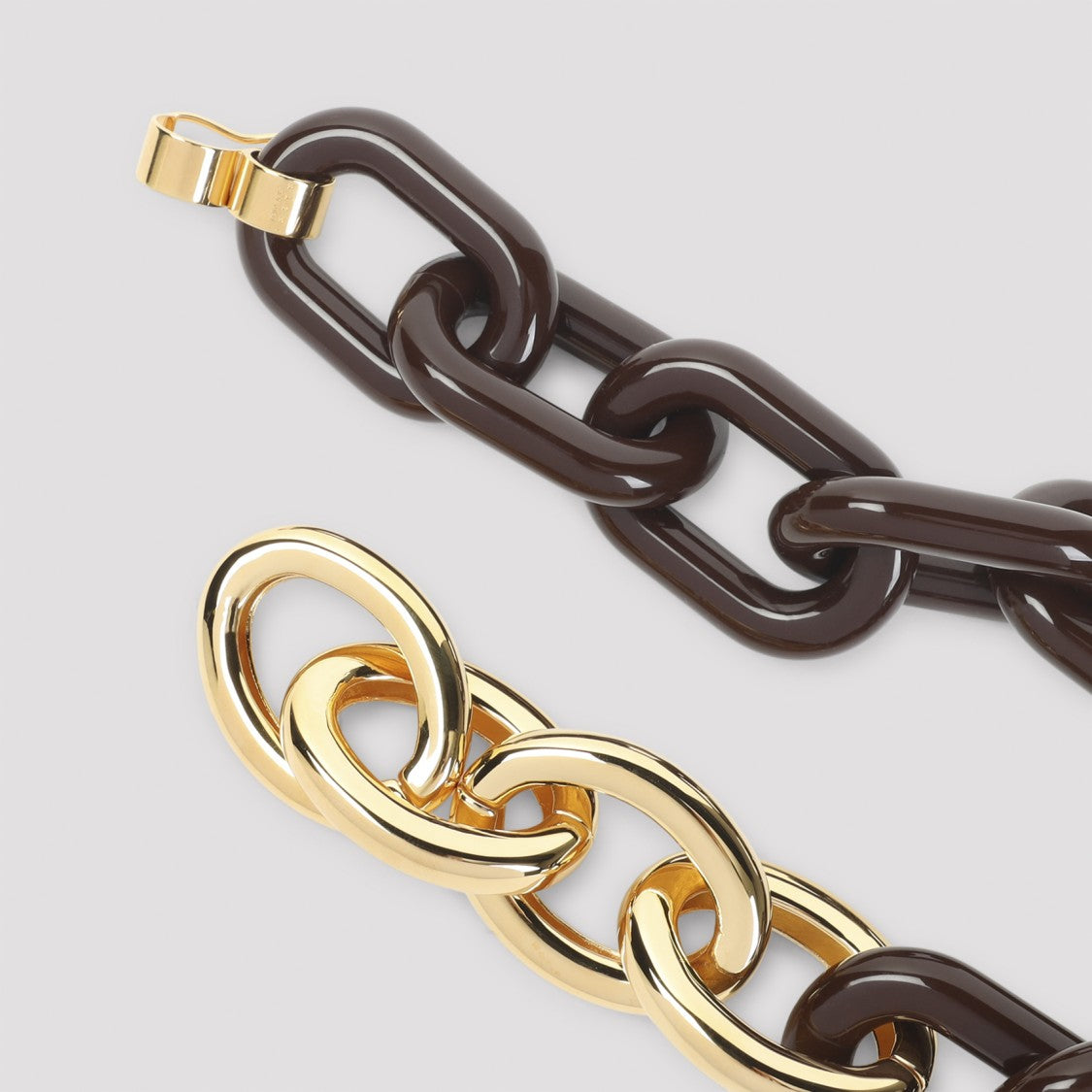 Marni Brown Resin Necklace With Gold-Toned Brass Accents