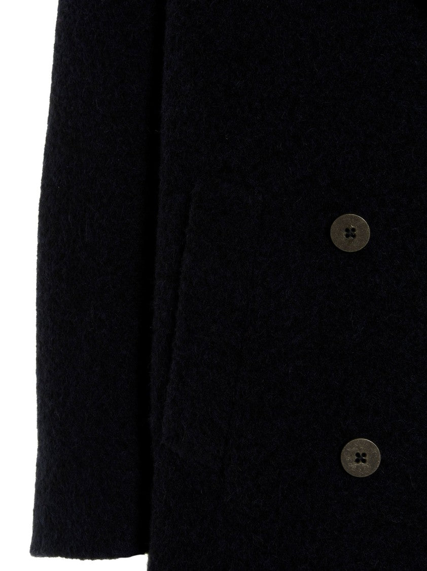 Maurizio Miri Double-Breasted Maxi Coat With Button Closure