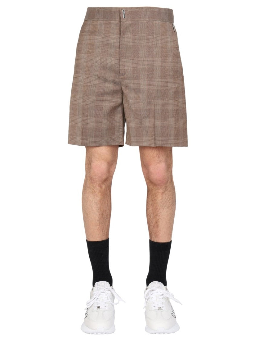 Givenchy Prince Of Wales Pattern Bermuda