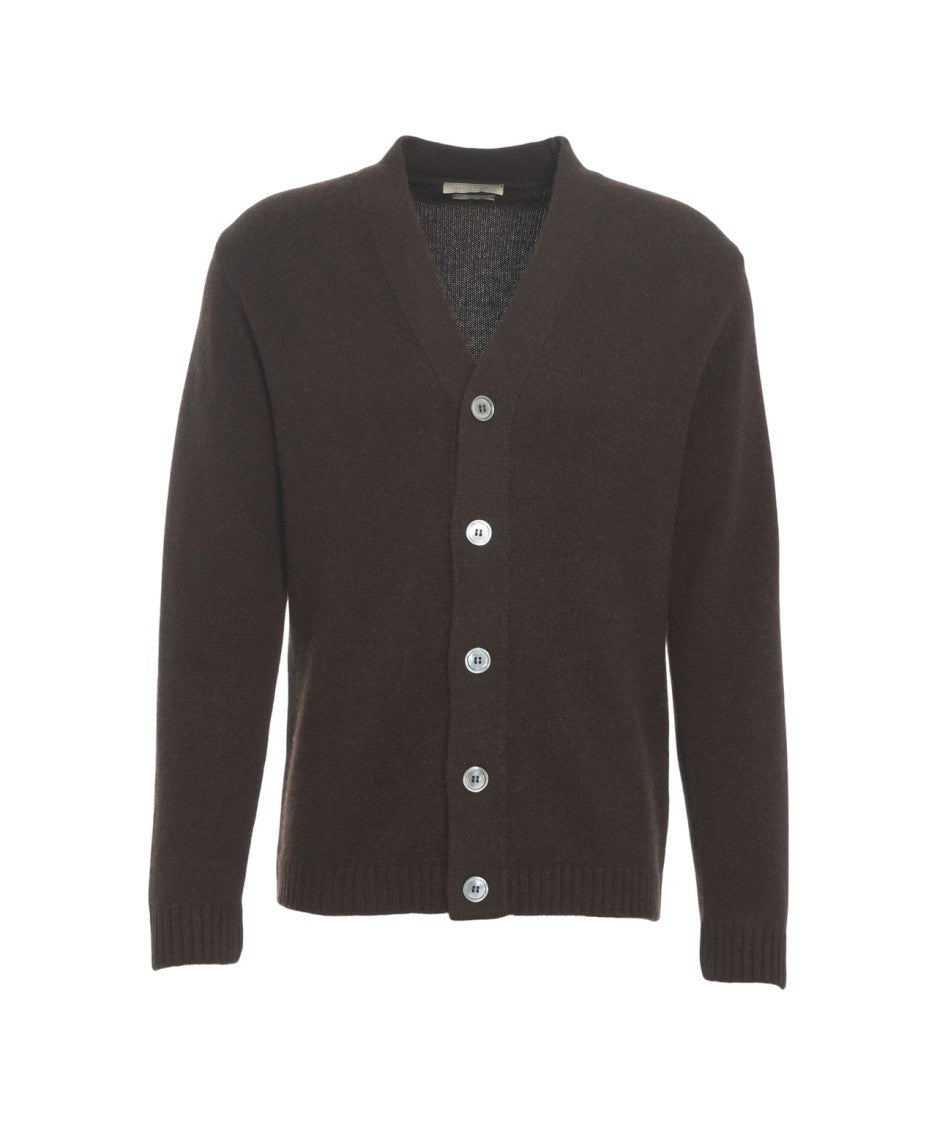 Daniele Fiesoli Classic V-Neck Cardigan In Rich Cashmere