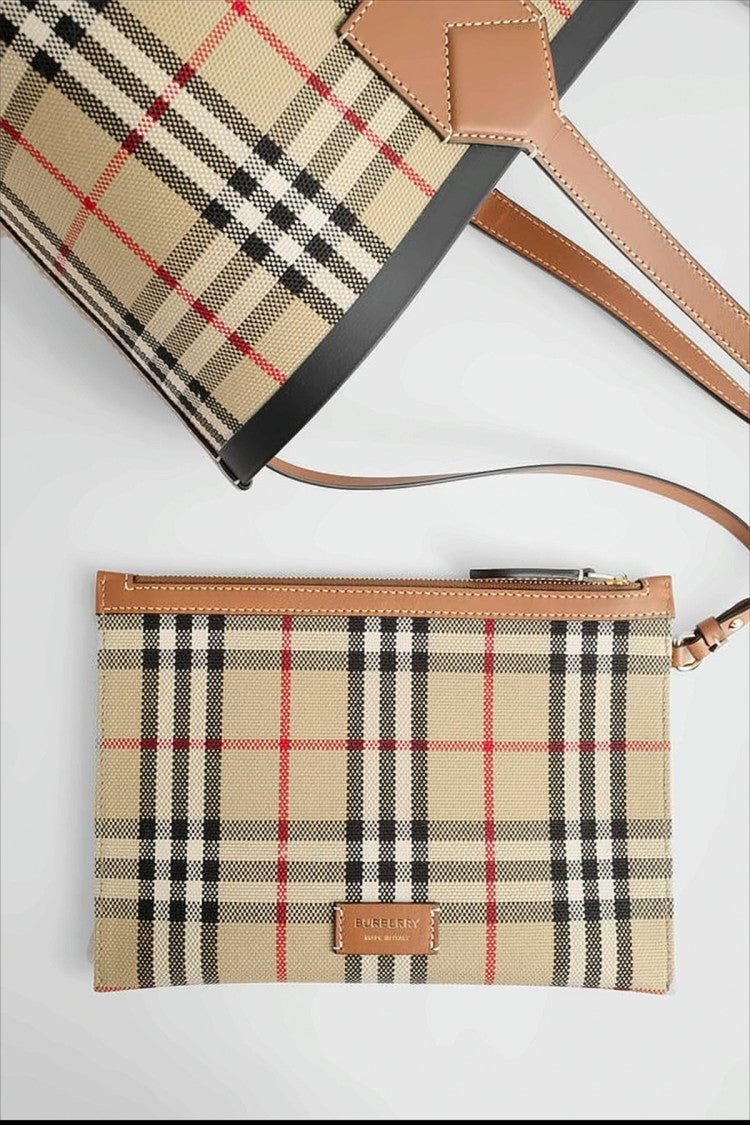 Burberry Check London Midi Tote Bag
