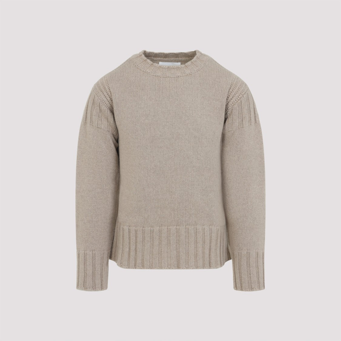Jil Sander Sand Stone Cashmere Long Sleeves Cn Sweater