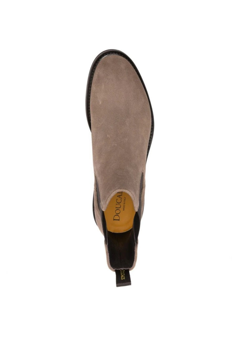 Doucal's Beatles Brown Suede Chelsea Boot