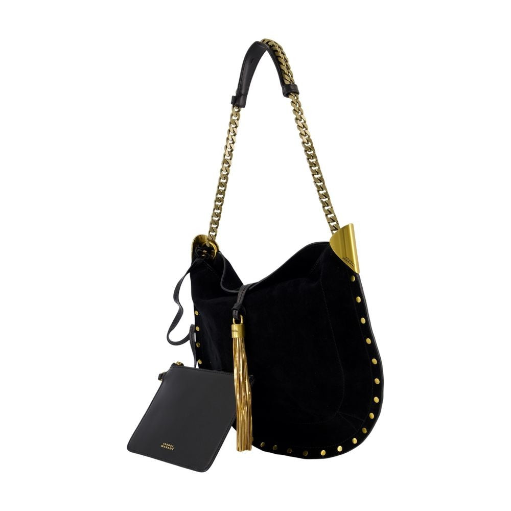 Isabel Marant Oskan Tassel Gz Shoulder Bag With Gold Detailing