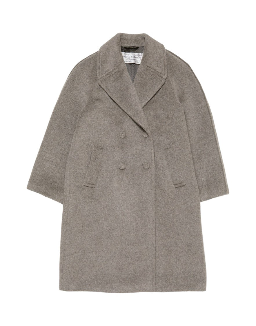 Acne Studios Double Alpaca Coat Grey