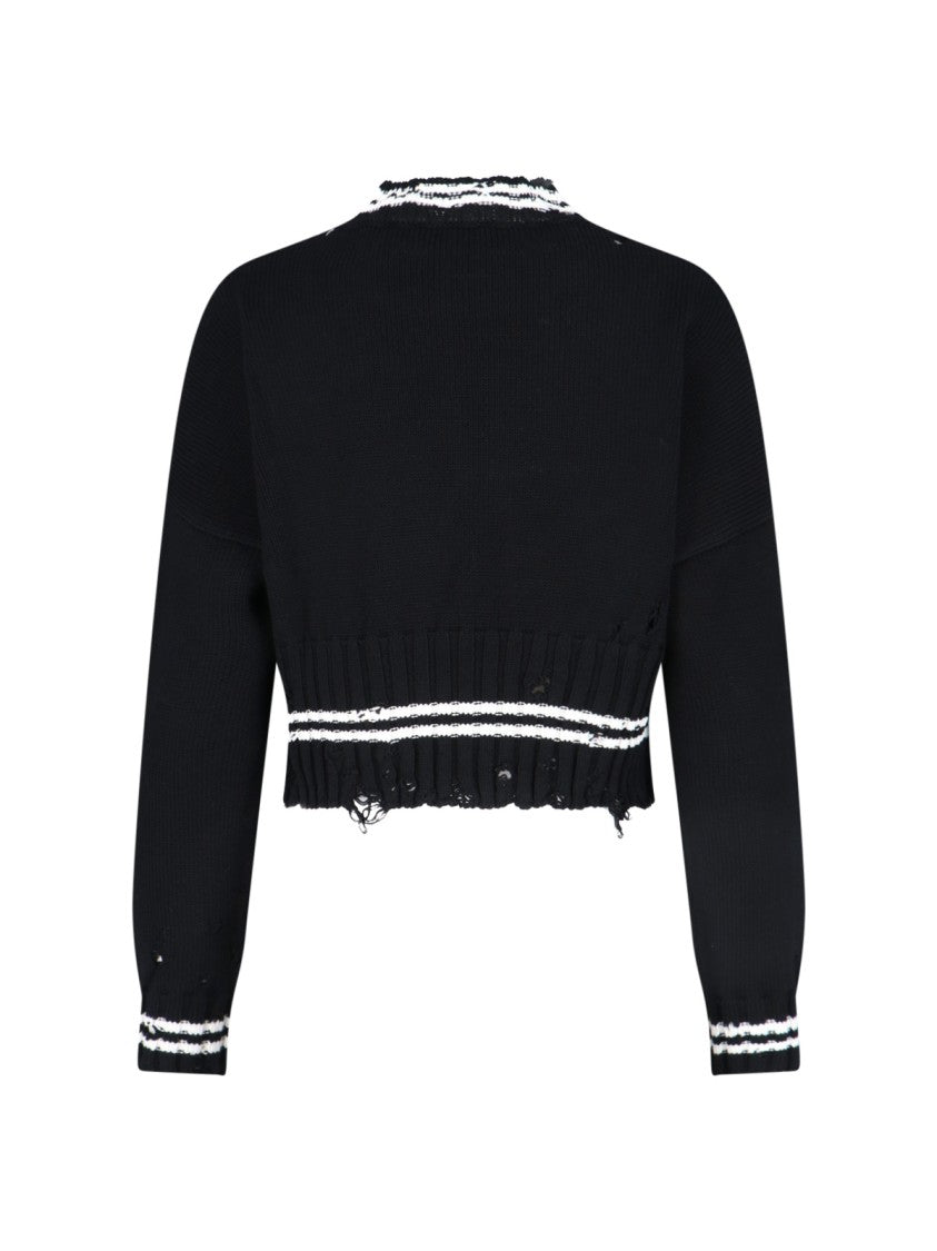Marni Crop Knit Top – Black