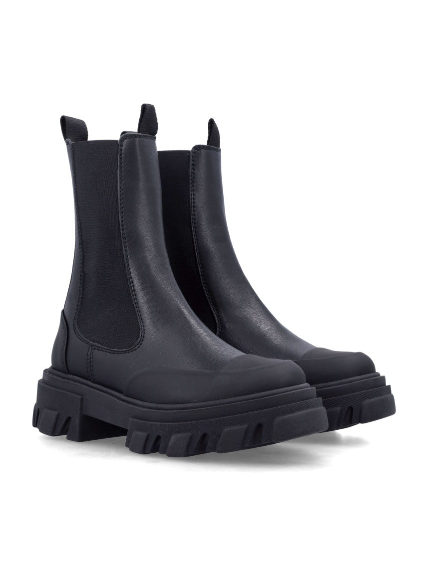 Ganni Cleated Mid Chelsea Boot