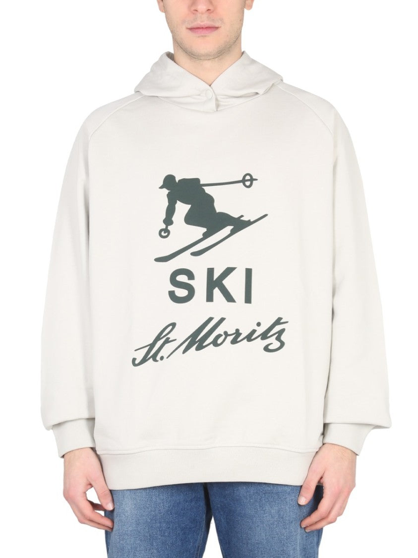 Bally Curling Buttoned Hood Sweatshirt