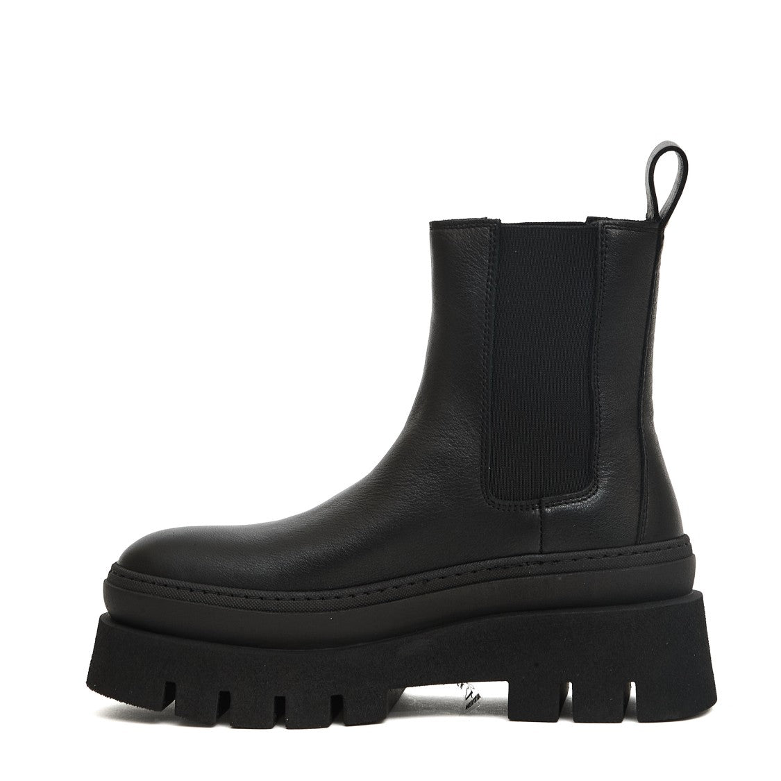 Copenhagen Black Leather High-Top Beatles Boots