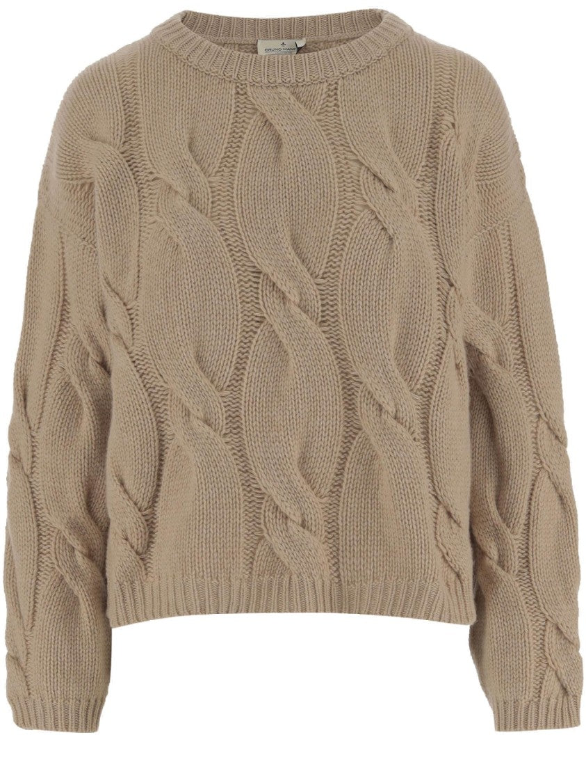Bruno Manetti Cable Knit Cashmere Sweater