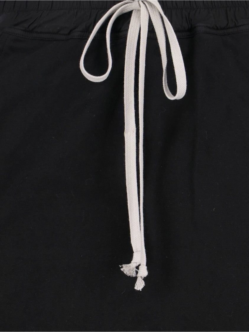 Drkshdw By Rick Owens Maxi Pencil Skirt With Draped Detail – Black