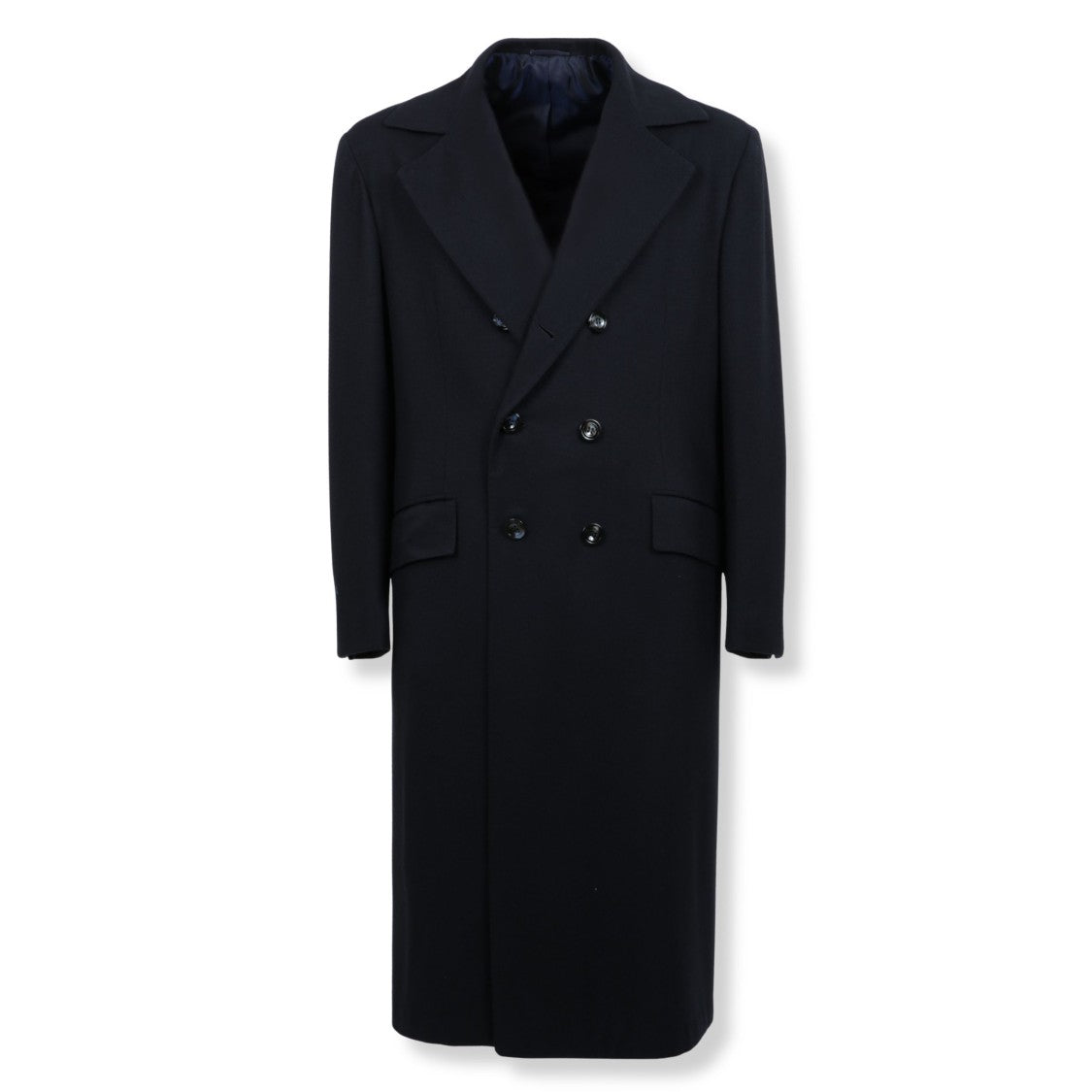 Kiton Structured Overcoat With Tailored Silhouette And Clean Lines