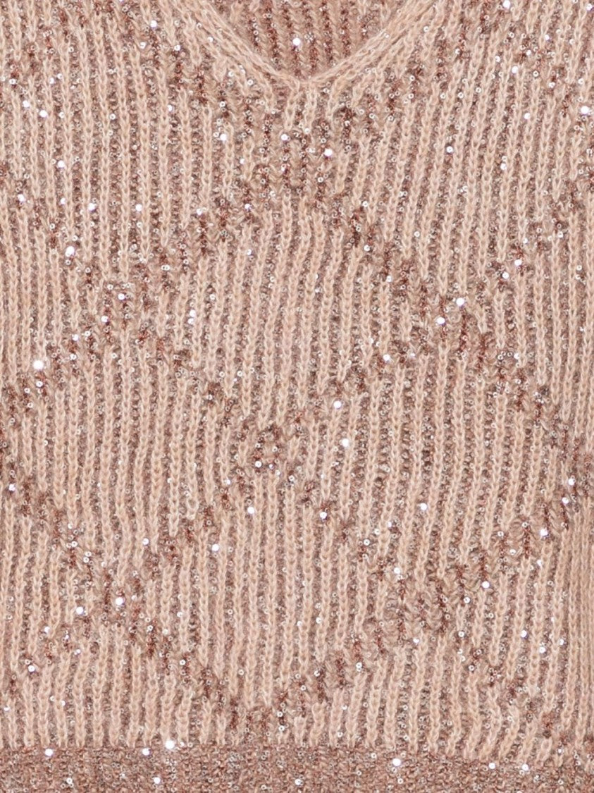 Dexterior Sleeveless Diamond Pattern Knit Sweater
