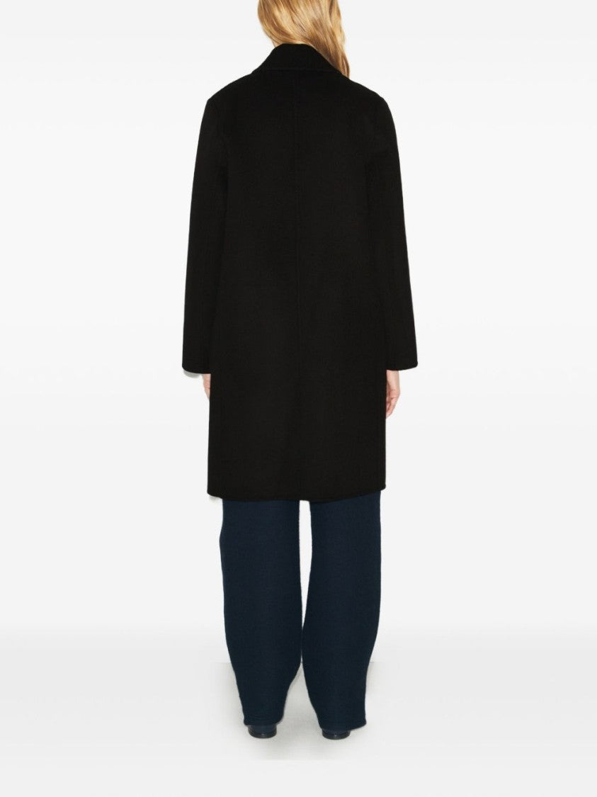 Tory Burch Tailored Black Coat With Structured Silhouette