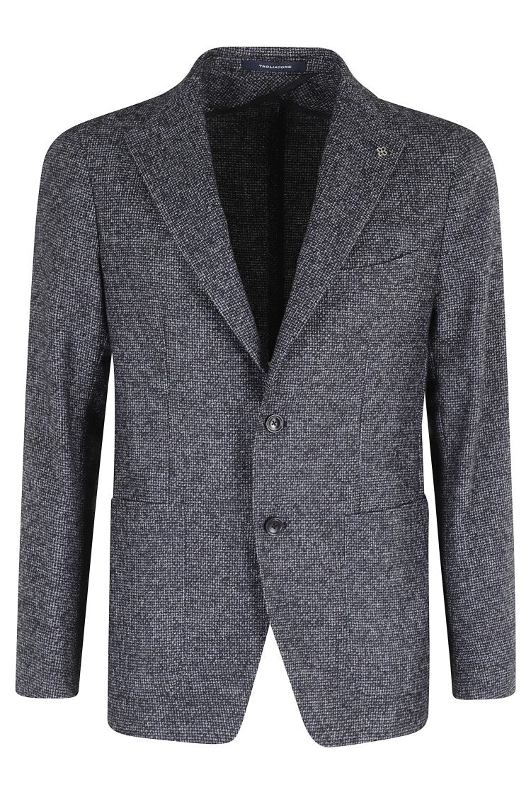 Tagliatore Micro Patterned Single-Breasted Jacket