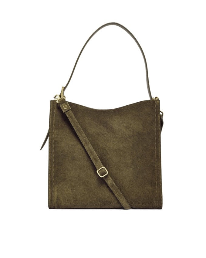 Orciani Soft Suede Handbag With Embossed Detail