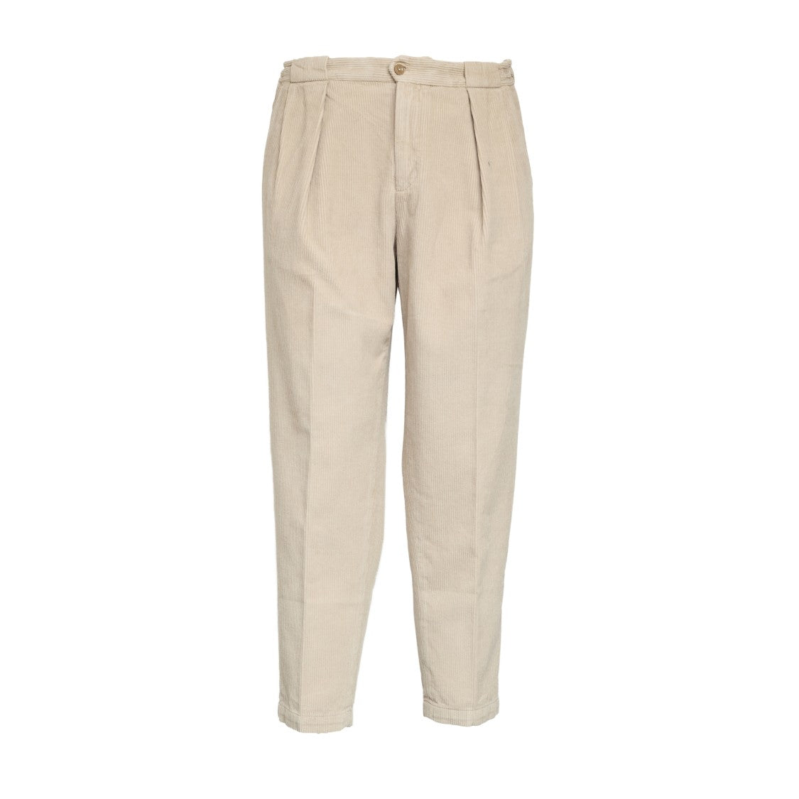 Briglia 1949 Velvet Wide-Leg Pants With Double Pleats