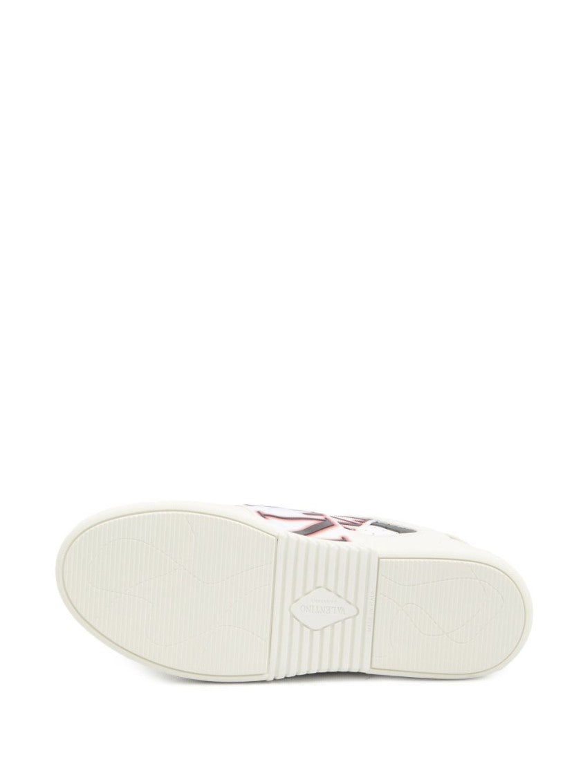 Valentino Garavani White Sneakers With Front Lace-Up