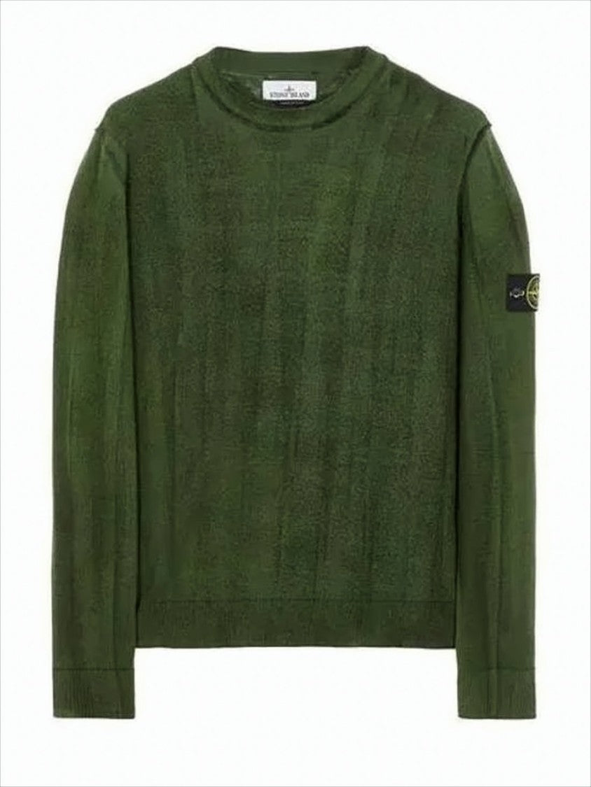 Stone Island Textured Wool Knit Sweater