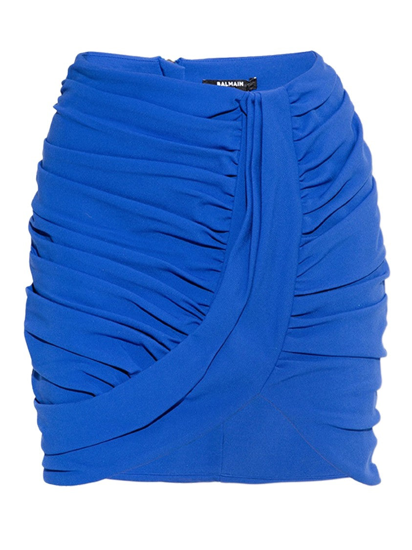 Balmain Mini Draped Skirt