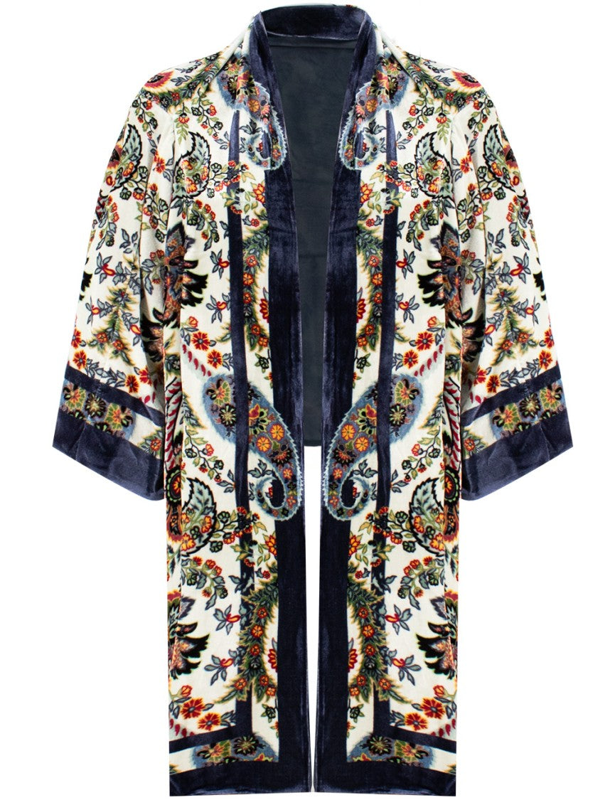 Etro Paisley Patterned Open Front Jacket