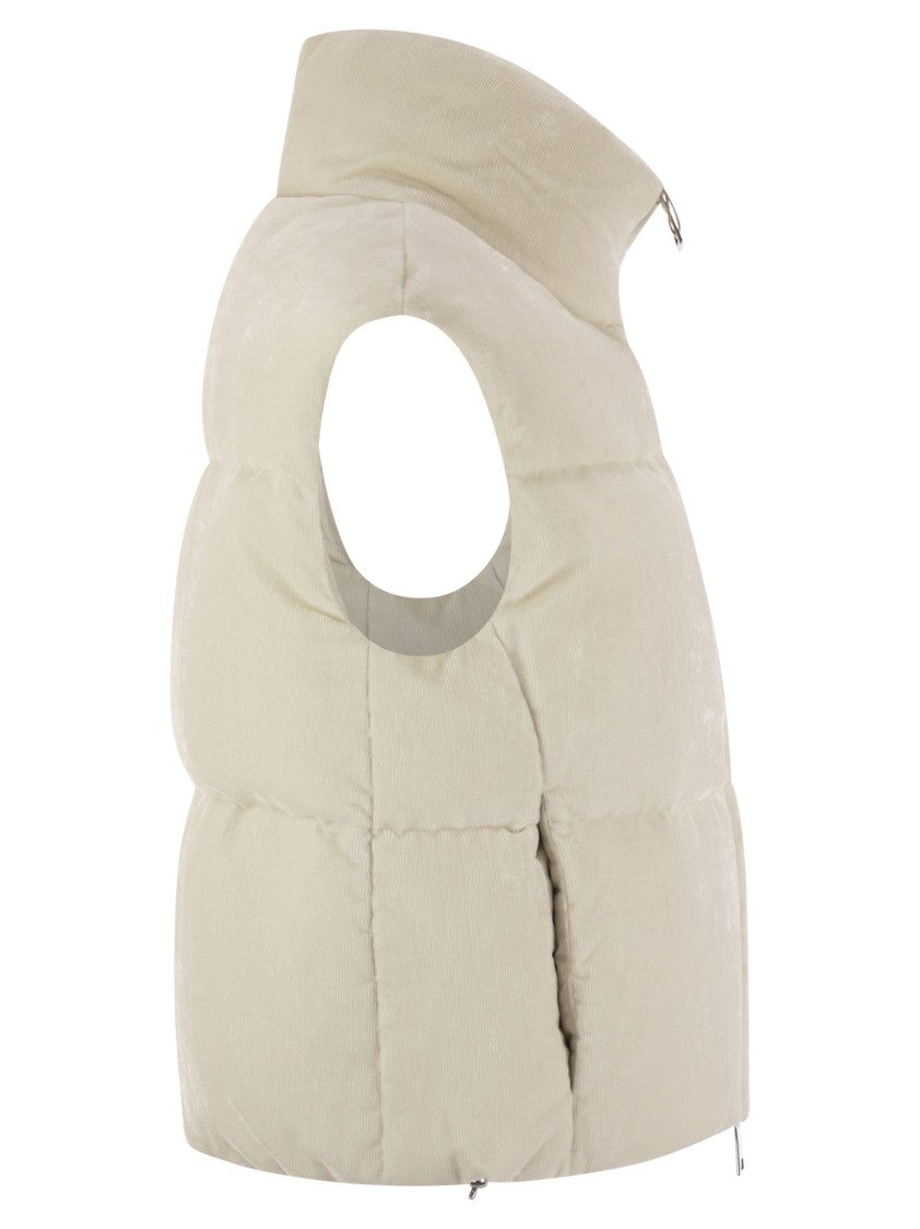 Herno Velvet Sleeveless Down Jacket