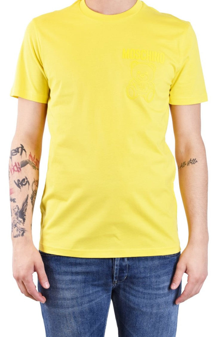 Moschino Yellow Logo Print T-Shirt