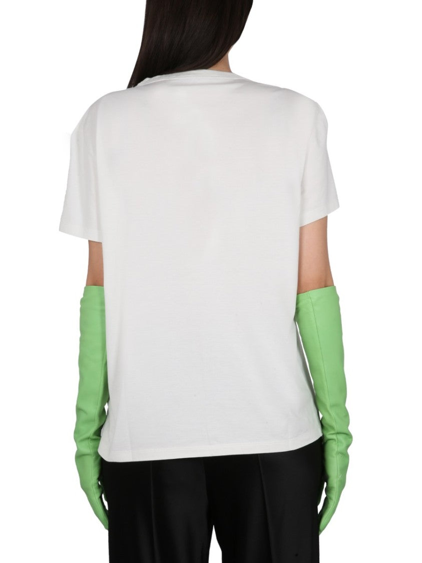 Maison Margiela T-Shirt With Logo Embroidery