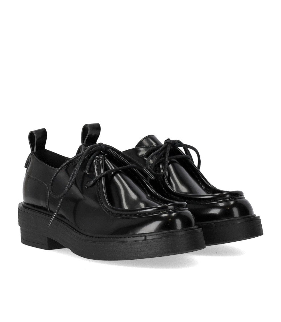 Strategia Black Lace-Up Shoe