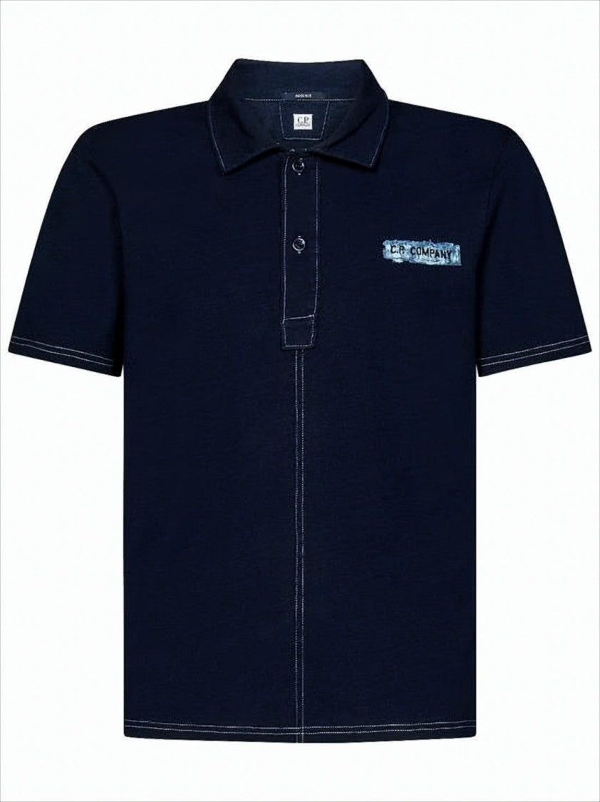 C.P. Company C.P. Company Classic Short-Sleeve Polo Shirt With Contrasting Stitching