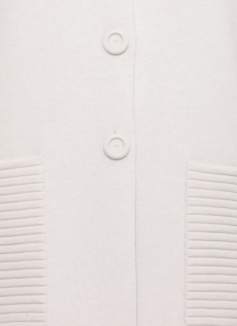 D. Exterior Beige Wool Coat