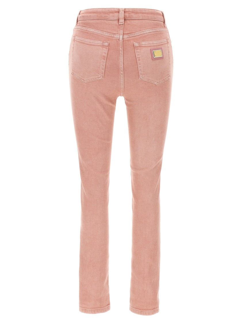 Dolce & Gabbana Artisanal Stretch Denim High-Waist Jeans