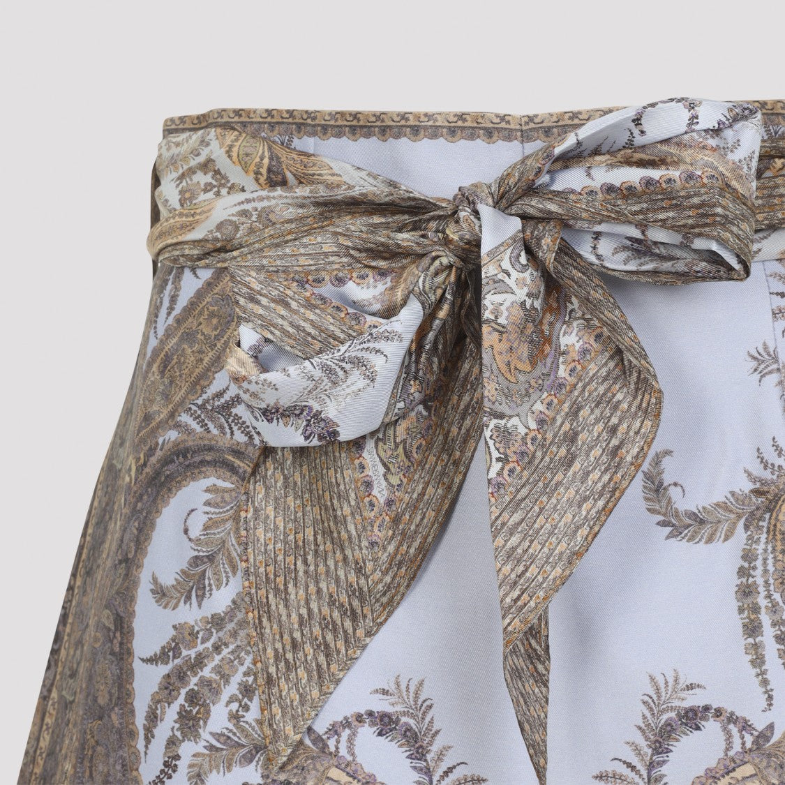 Zimmermann High-Waisted Silk Bermudas With Bow Detail