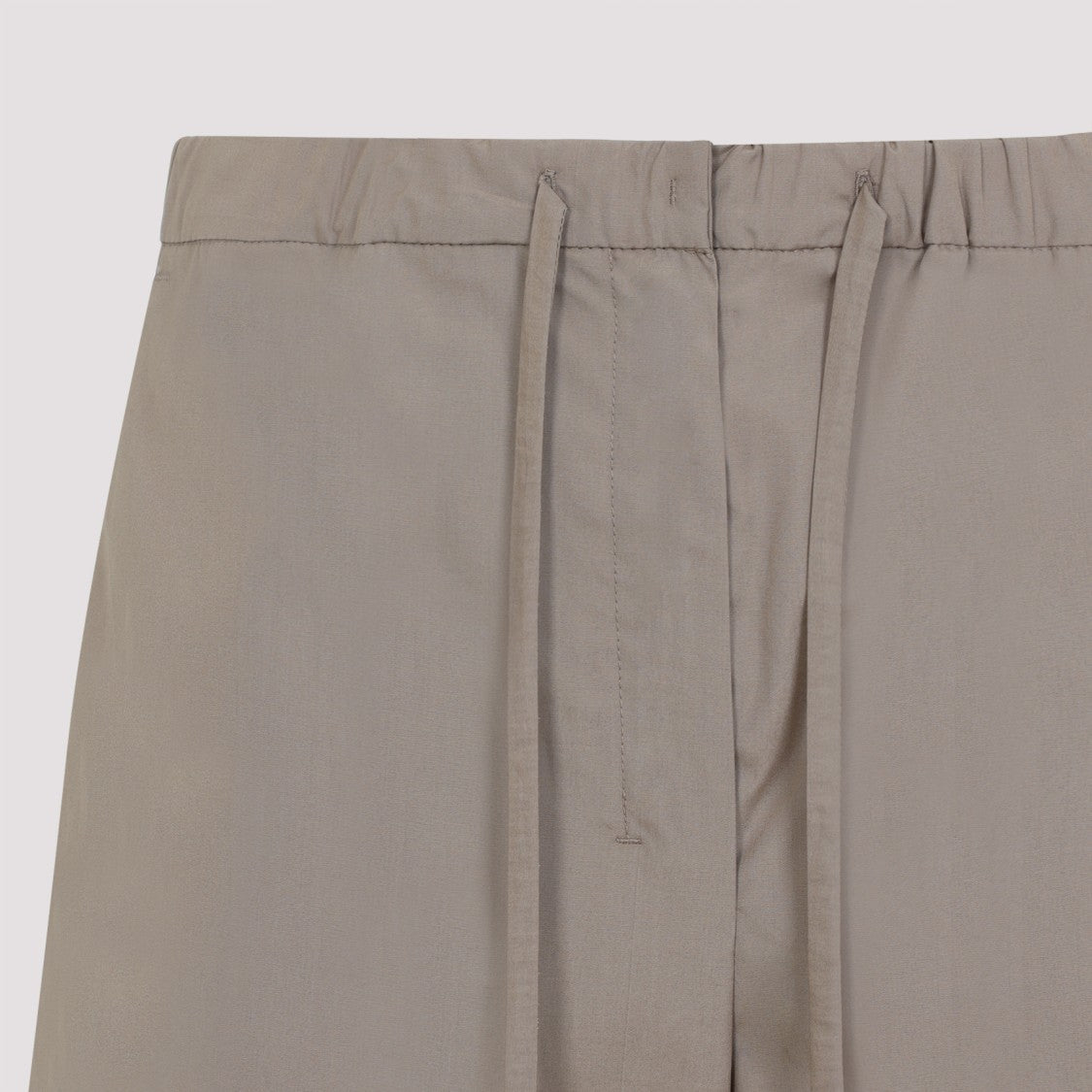 Max Mara Relaxed Fit Wide Leg Trousers In Neutral Cotton