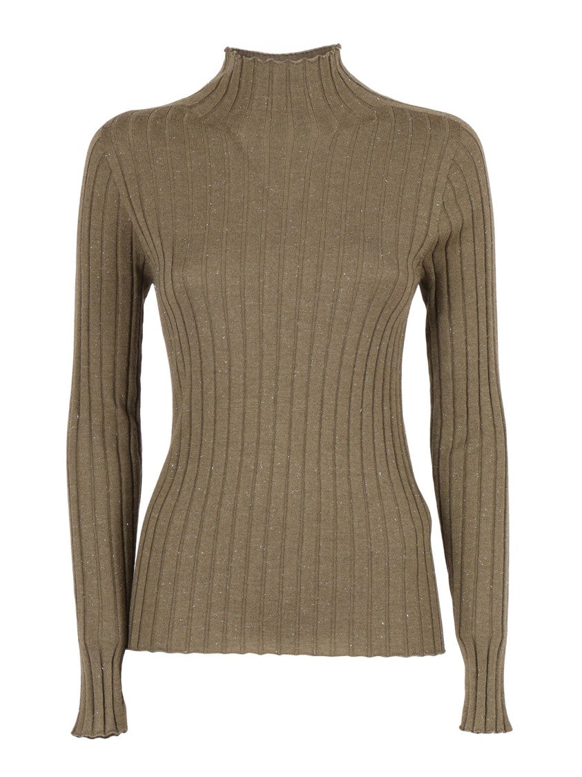 Peserico Relaxed Fit Neutrals Knitted Sweater