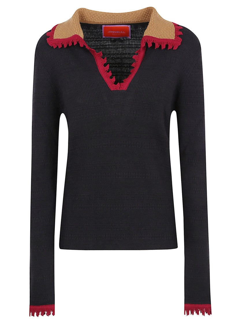 La Double J Cotton-Cashmere Blend Top