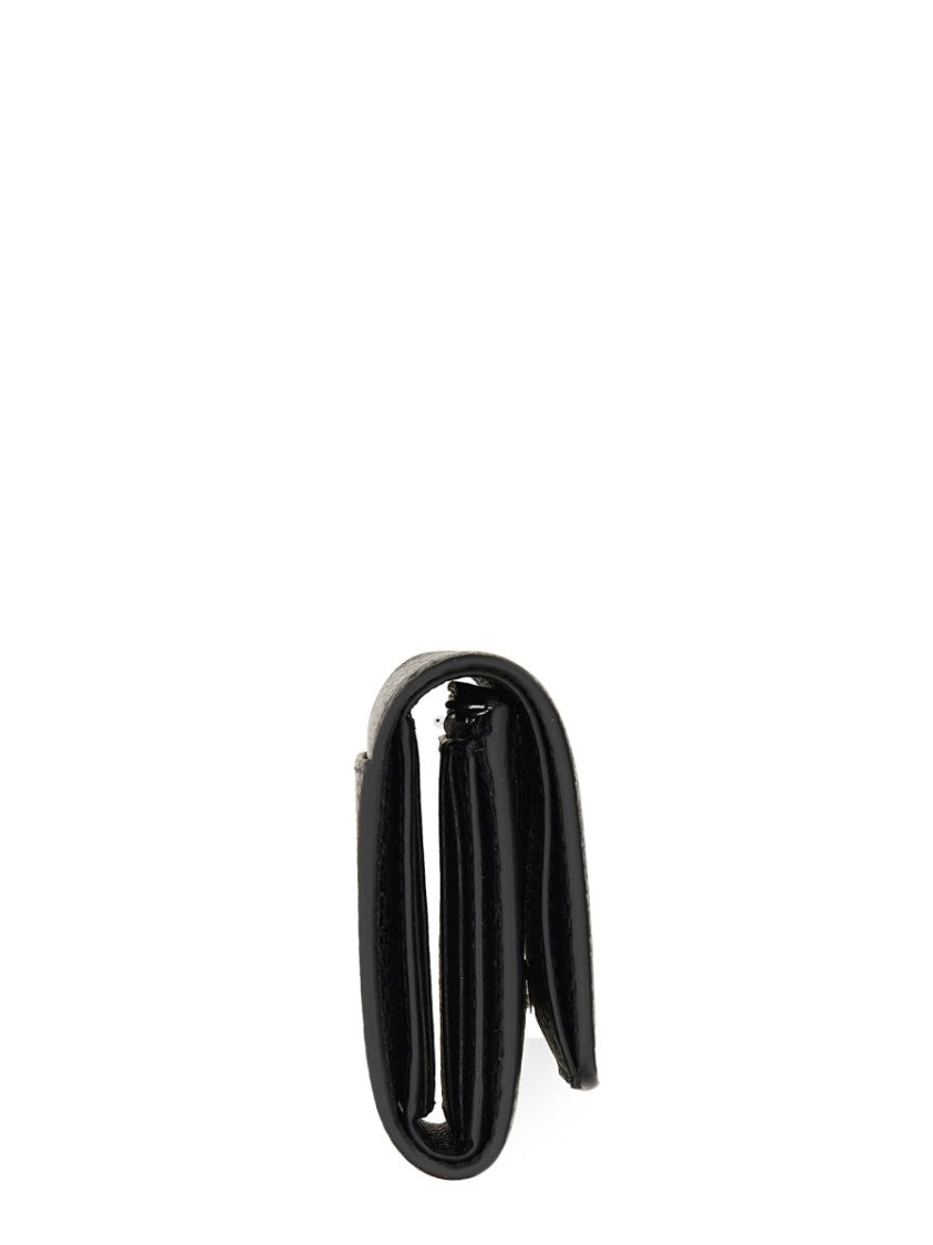 Maison Margiela Compact Black Leather Wallet