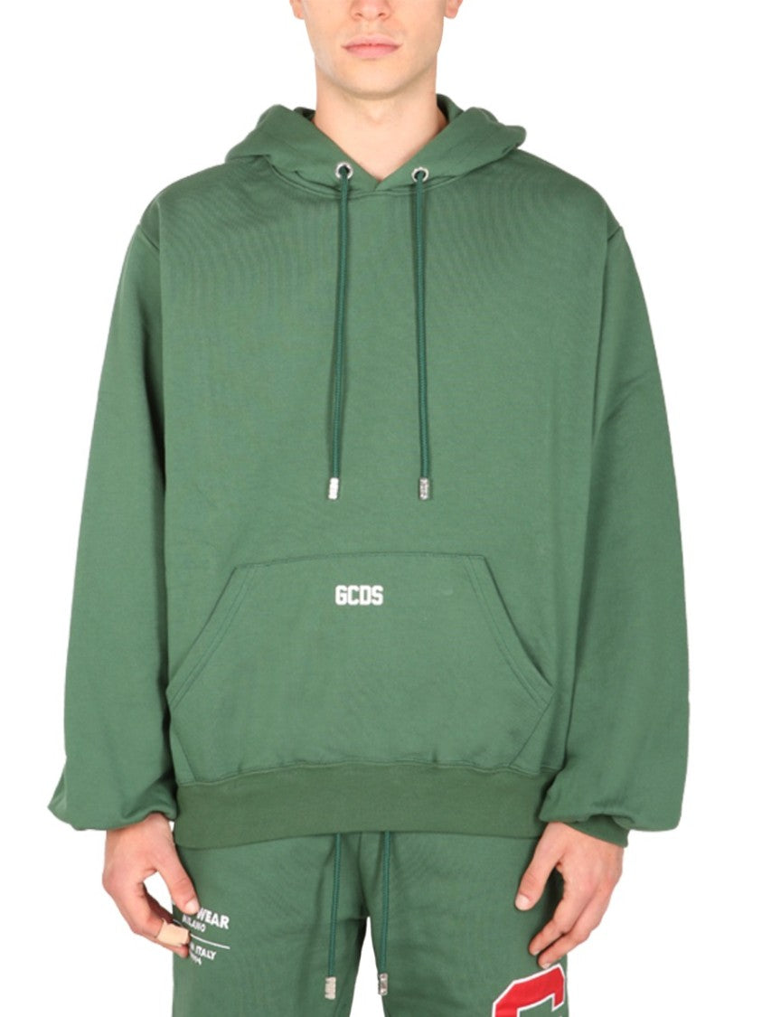 Gcds Relaxed-Fit Sweatshirt With Rubber Logo Accent