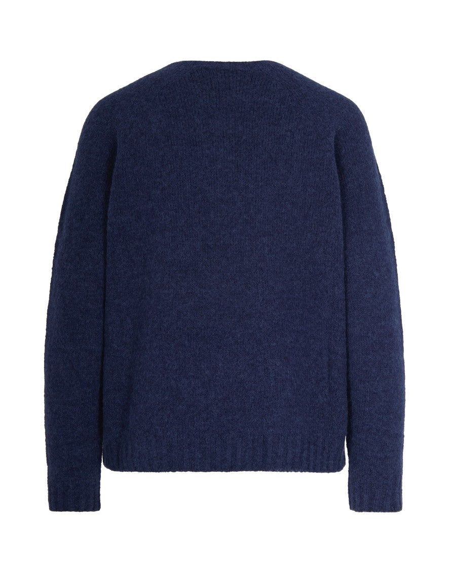 Max Mara Soft Knit Sweater With Alpaca And Cotton Blend