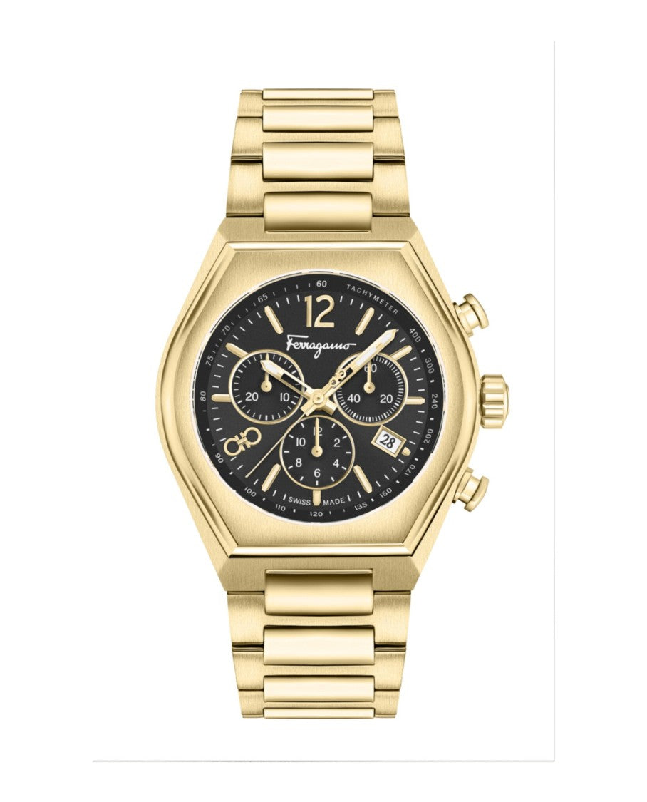 Ferragamo Tonneau Chrono Bracelet Watch
