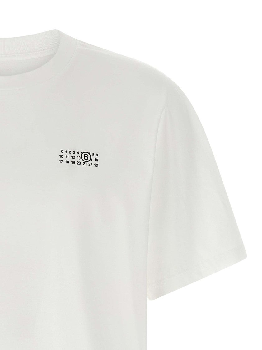Mm6 By Maison Margiela Cotton Jersey Printed T-Shirt With Crewneck