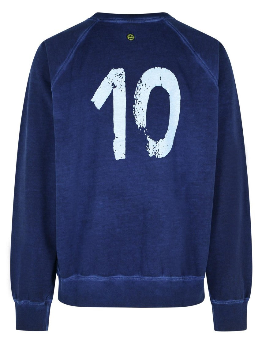 Barrow Navy Cotton Sweatshirt