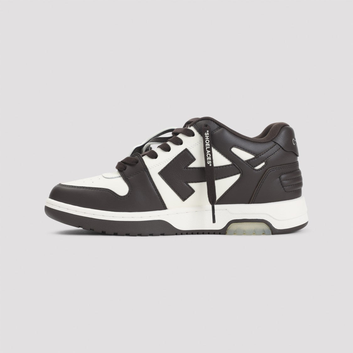 Off-White Chocolate And White Leather Off-White Sneakers