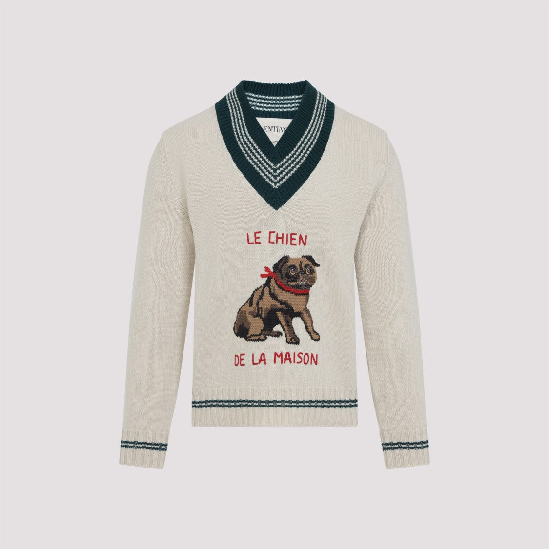 Valentino Deep V-Neck Sweater
