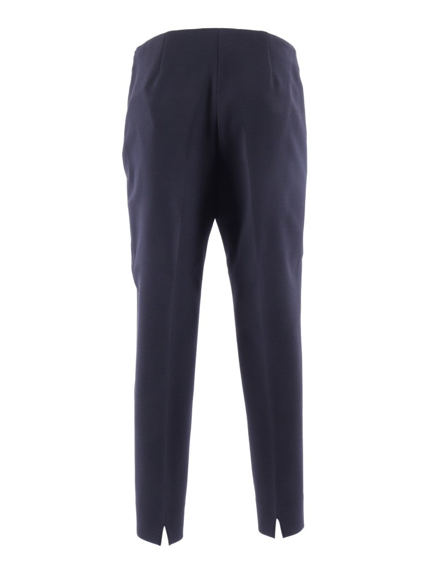 Peserico Slim-Fit Tailored Trousers With Side Zipper Closure